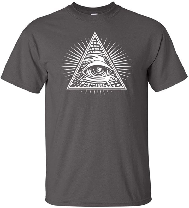 Variation 1LogozEYECHARCL of Logoz USA Eye of Providence 8211 All Seeing Eye Men039s T Shirt B01BVTR5VK 3532
