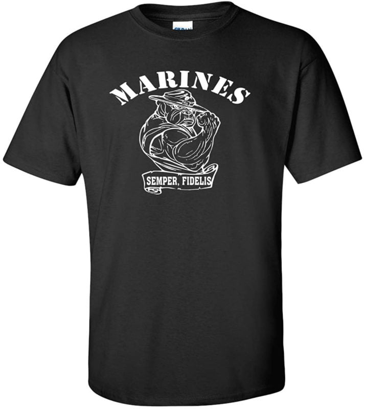 Variation BULL1TBLCK3XLOGOZ of United States Marine T Shirt B00VC9XZNC 3396