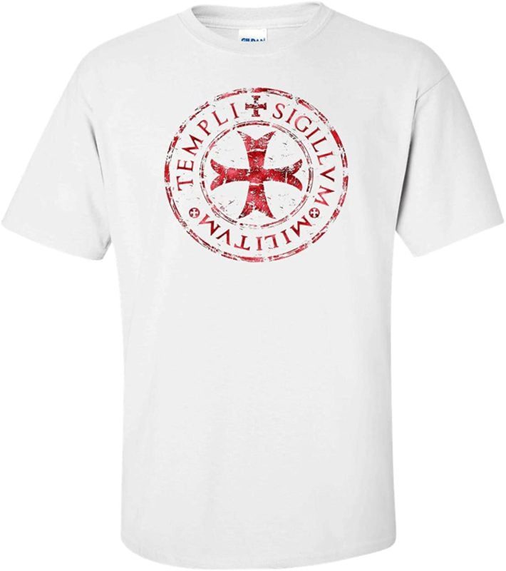 Variation TEMPLARDES1TW2X of Logoz USA Knights Templar T Shirt Templi Sigillvm Militvm B00U7U42YI 2572