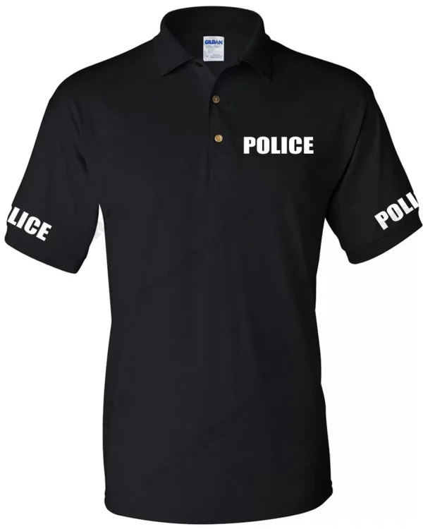 POLICE Polo T-Shirt Uniform Men's Polo Shirt