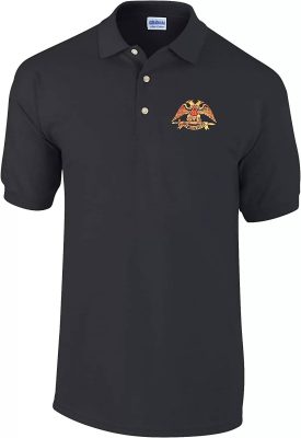 Scottish-Rite-32nd-Degree-Masonic-Personalized-Polo-Shirt-Black